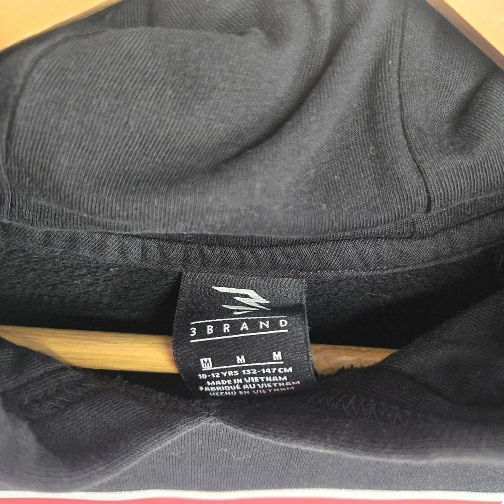 Nike 3 Brand Russell Wilson Kids Black Pullover Hoodie Sweatshirt Medium M 10-12